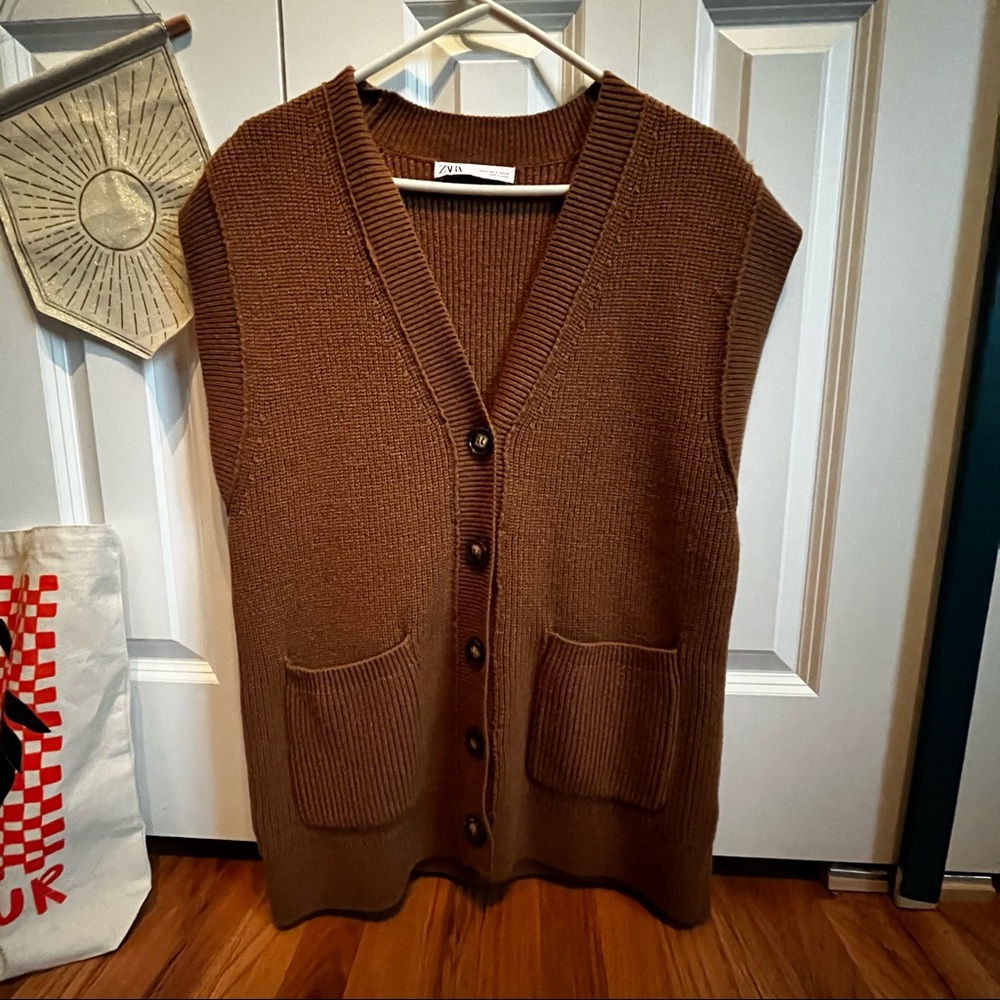 Zara oversized sweater vest